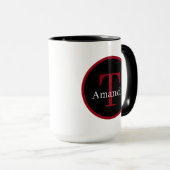 Mug mignon Nurse gommer vie ajouter monogramme (Devant droit)
