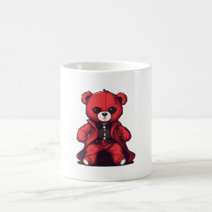 Mug Mignon ours en peluche rouge garçon