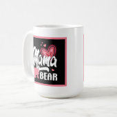Mug mignon ours maman ajouter monogramme (Devant gauche)