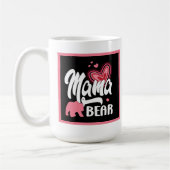Mug mignon ours maman ajouter monogramme (Gauche)