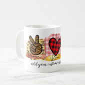 Mug Mignon Paix Amour Amateur de Teckels de Boston (Devant gauche)