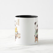 Mug Mignon panda mangeant de la glace râpée de mangue (Centre)