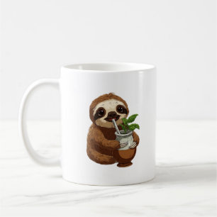 Mug Mignon paresseux buvant du Yerba Mate � Adorable K