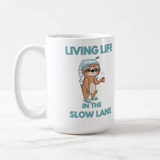 Mug mignon paresseux drôle