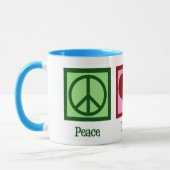 Mug Mignon Peace Love Hanoukka Menorah Blue (Gauche)