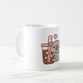 Mug Mignon petit ours koala serrant un café glacé (Devant gauche)