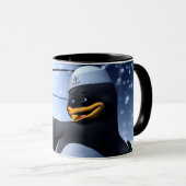 Mug Mignon pingouin marin d'hiver Art de vacances enne (Devant droit)