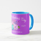 Mug mignon rose valentine (Devant droit)