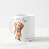 Mug Mignon Sandy BROWNS Café avec mon Lab. (Devant gauche)