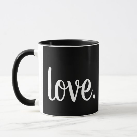 Mug mignon script chic LOVE. | (Gauche)