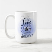 Mug mignon Soeur amour mot art ajouter texte (Gauche)
