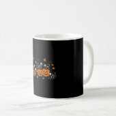 Mug Mignon squelette de chaton drôle chat noir citroui (Devant droit)