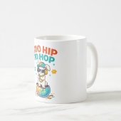 Mug Mignon Trop Branché pour Sauter Lapin Artwork (Devant droit)
