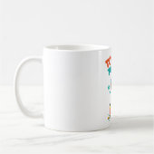 Mug Mignon Trop Branché pour Sauter Lapin Artwork (Gauche)