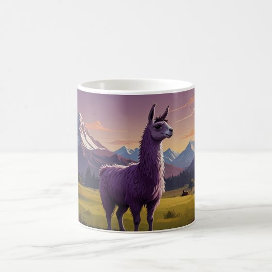 Mug mignon violet lama (Centre)