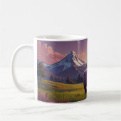 Mug mignon violet lama (Gauche)