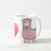 Mug mignon violet lama bébé (Devant droit)