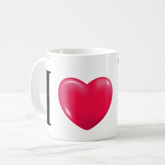 Mug mignon violet lama bébé (Devant gauche)