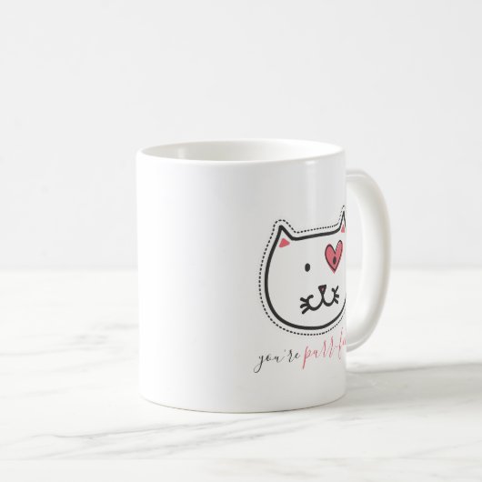 Mug Mignon vous êtes Saint-Valentin de chat de (Devant droit)