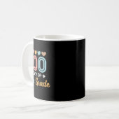 Mug Mignonne 100 Jours De 5E Année Enseignant Élèves E (Devant gauche)