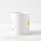 Mug Mignonne Abeille Heureuse Pun Positif (Centre)