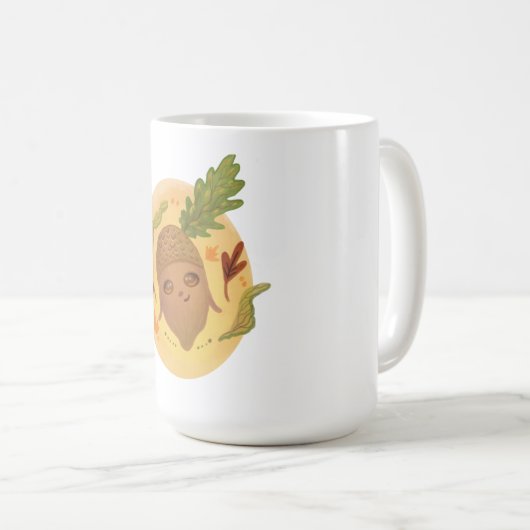 Mug mignonne acorne automne (Devant droit)