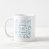 Mug Mignonne Aller À La Mariée De Chapelle Engagé Bach (Gauche)