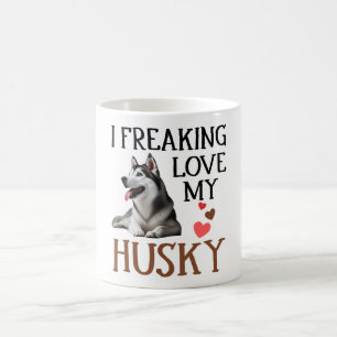 Mug Mignonne amour Mon Chien Husky