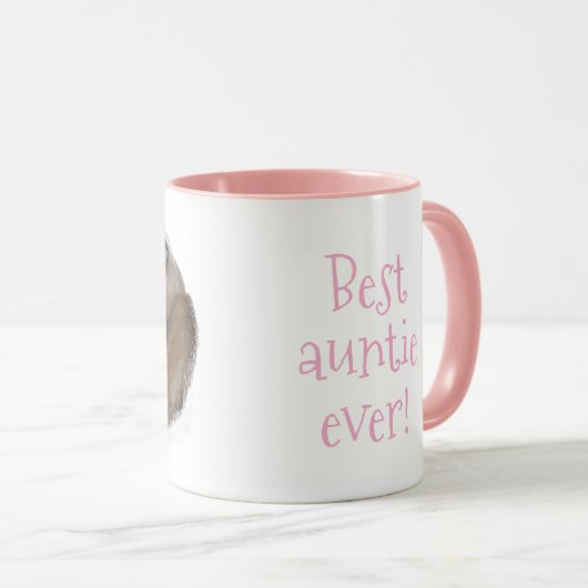 Mug Mignonne anteater et bébé "meilleure tétine jamais (Devant droit)