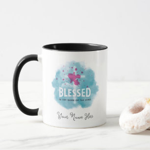 Mug Mignonne Béni Soit Le Nom du Seigneur chrétien
