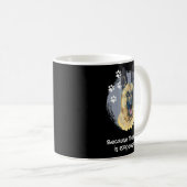 Mug Mignonne Berger Allemand Parce Que La Thérapie Est (Devant droit)