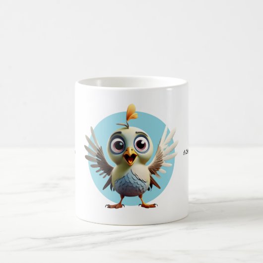 Mug Mignonne boue d'oiseau (Centre)