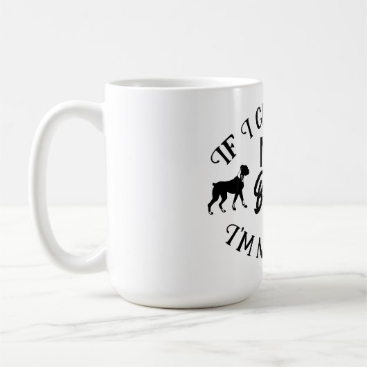 Mug Mignonne Boxer Chien Puppy Papa - Boxer Chiens Amo (Gauche)