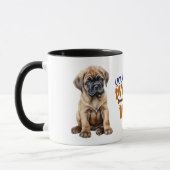 Mug Mignonne Bullmastiff Chiot Vous Faites Mon Baguett (Gauche)