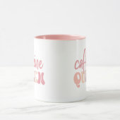 Mug mignonne caféine Queen word art (Centre)