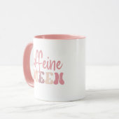 Mug mignonne caféine Queen word art (Devant gauche)