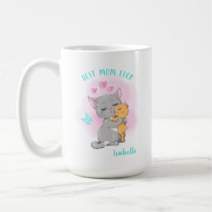 Mug Mignonne chat maman tasse, cadeau de jour de mère,