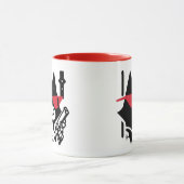 Mug Mignonne chat tenant une arme (Centre)