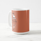 Mug Mignonne Chèvre Rose Folle Réflexion Doodle Nom Pe (Devant gauche)