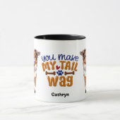 Mug Mignonne Chien-Berger Australien Vous Faites Mon W (Centre)