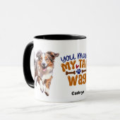 Mug Mignonne Chien-Berger Australien Vous Faites Mon W (Devant gauche)