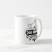 Mug Mignonne chien maman amoureux des animaux de compa (Devant droit)
