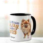 Mug Mignonne Chien Poméranien Vous Faites Ma Queue