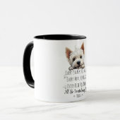 Mug Mignonne Chien Westie Drôle Personnalisé (Devant gauche)