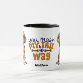Mug Mignonne chiot Foxhound Vous Faites ma queue Wag (Centre)