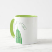Mug Mignonne comme un concombre amusant Kawaii Cutecum (Devant gauche)