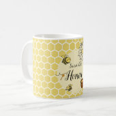 Mug Mignonne comme une petite abeille miel doux (Devant gauche)
