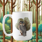 Mug mignonne dame de chouette folle ajouter du texte