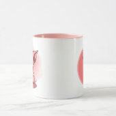Mug mignonne dame de porc fou ajouter du texte (Centre)