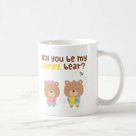 Mug Mignonne déclaration d'amour pun être mon ours en (Droite)